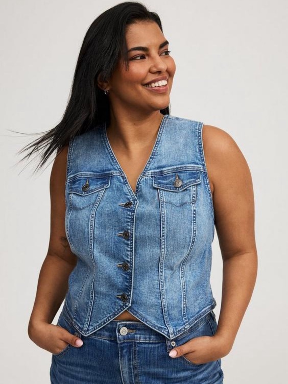torrid Western Denim Vest